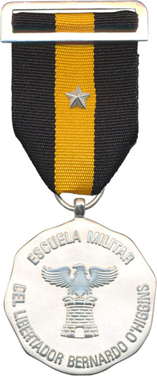 MEDALLA ESCUELA MILITAR PLATA