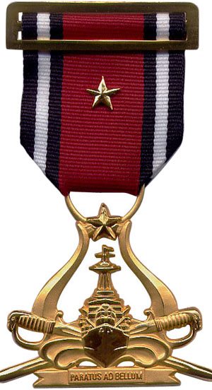 MEDALLA SERVICIOS COMO JEFE DE GUARDIA DE UNIDADES DE COMBATE DE SUPERFICIE PRIMER LUGAR