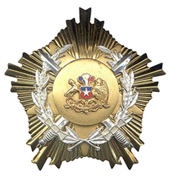 CONDECORACION AL MERITO MILITAR  - GRAN ESTRELLA EJERCITO DE CHILE AL MERITO MILITAR