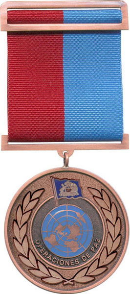MEDALLA AL MERITO POR SERVICIOS DISTINGUIDOS EN OPERACIONES DE PAZ 3°  CLASE